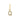 Letter Bedel Zirkonia 7 mm 9k Geelgoud - letter Q