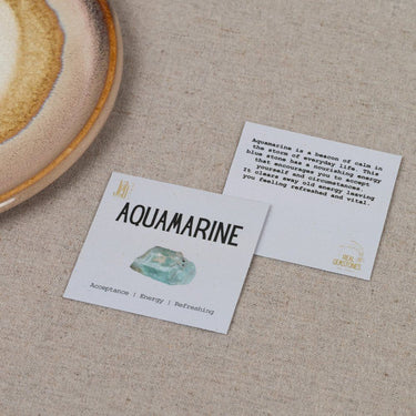 Oorhangers met aquamarijn