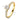 Emerald verlovingsring van 18 karaat geelgoud met 0.75 ct lab-grown diamanten en zijdiamanten afmetingen