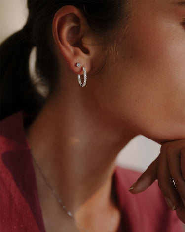 Verfijnde Lauren 1.00 crt. diamant oorringen met tijdloze elegantie