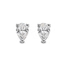 Witgouden oorstekers met peer geslepen lab-grown diamant