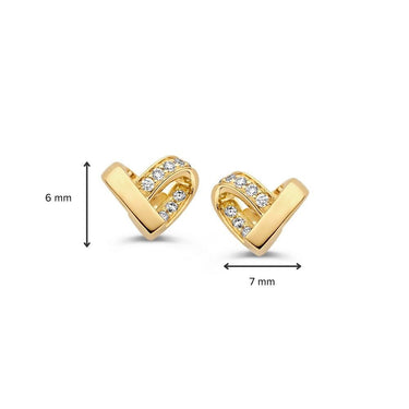 Subtiele diamant oorstekers met tijdloze elegantie