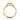 Trilogy verlovingsring van 18 karaat geelgoud met 0.50 ct lab-grown diamanten
