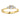 Trilogy verlovingsring van 18 karaat geelgoud met 0.50 ct lab-grown diamanten
