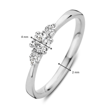 Alix Verlovingsring 0.37ct Witgoud