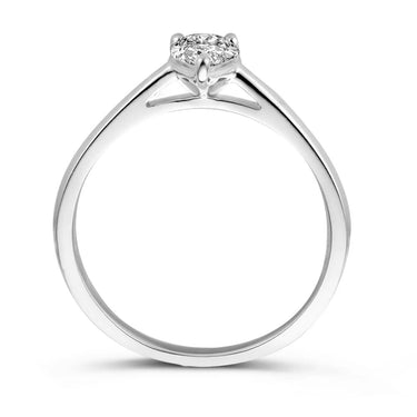 Ava Verlovingsring 0.30ct Witgoud