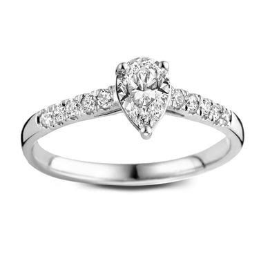 Ava Royale Verlovingsring 0.48ct Witgoud