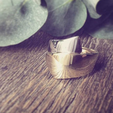 Cross-over Ring 14k Bicolor