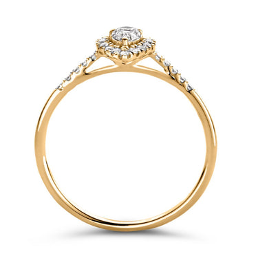 Elin Royal Verlovingsring 0.30ct Geelgoud
