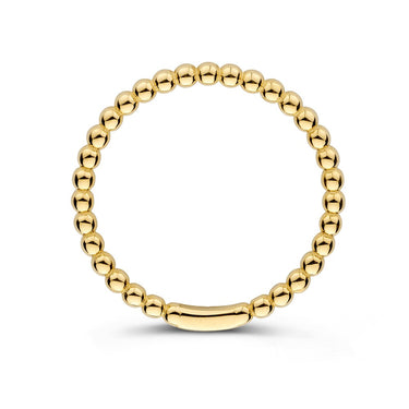 Bolletjes Ring 14k Geelgoud