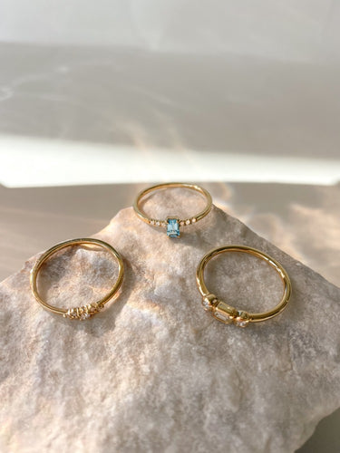 Fijne Diamant Ring 0.10ct 14k Geelgoud