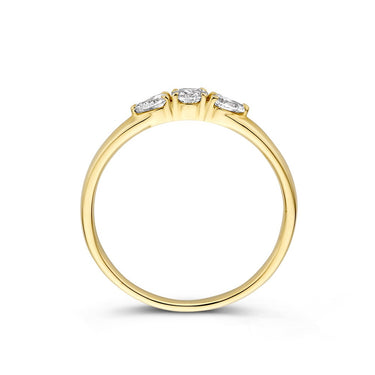 Diamanten Ring 0.25ct Geelgoud