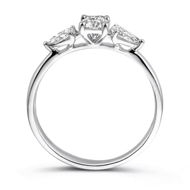 Lize Verlovingsring 0.90 ct Witgoud