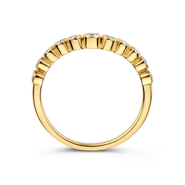 Luna Wave Verlovingsring 0.26ct Geelgoud