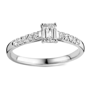 Nora Royal Verlovingsring 0.48ct Witgoud