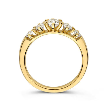 Ruby Verlovingsring 1.00ct Geelgoud
