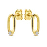 Oorbellen 14K Goud met Diamant - Swing Jewels