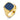Zegelring Blauwe Lagensteen 14k Geelgoud